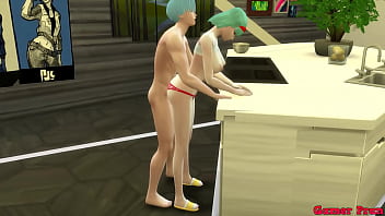 Mi Madrastra Bulma Cocina Casi Desnuda Y Me La Follo Salvajemente Mientras Mi Padrastro Trabaja, Complaciéndome Como Su Puta Personal En Este Hentai De Dragon Ball Ntr