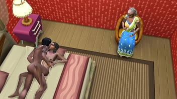 Caught In The Act, Her Stepbrother Fucks Her Raw While Their Desi Mil Watches, Urging Them To Finish What They Started.