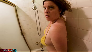 Stepmom’s Steamy Shower Seduction With Her Stepson