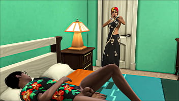 Aroused Indian Stepmom Discovers Her Naked Stepson In Bed And Can’t Resist Giving Him A Desperate, Hungry Blowjob